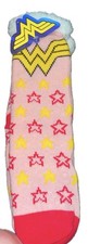 DC Comics Wonder Woman Sherpa Lined Slipper Socks One Size NWT
