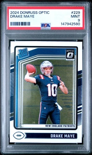2024 PANINI DONRUSS OPTIC #229 DRAKE MAYE ROOKIE RC PSA 9