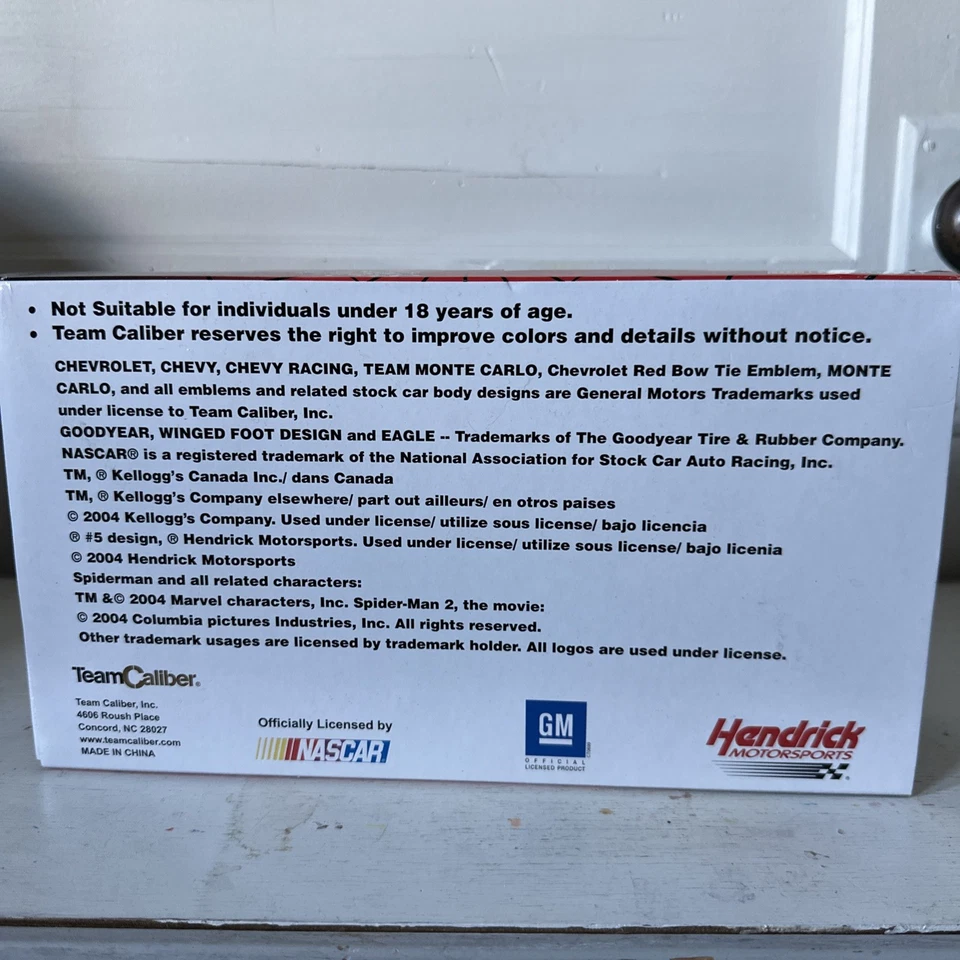  Equipo Calibre Nascar escala 1/24 #5 Spider-Man Terry Labonte Foto 2 de 4