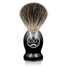 Hand Crafted Pure Badger Shaving Brush for Wet Shave, Soft Bristle, Wood Handle