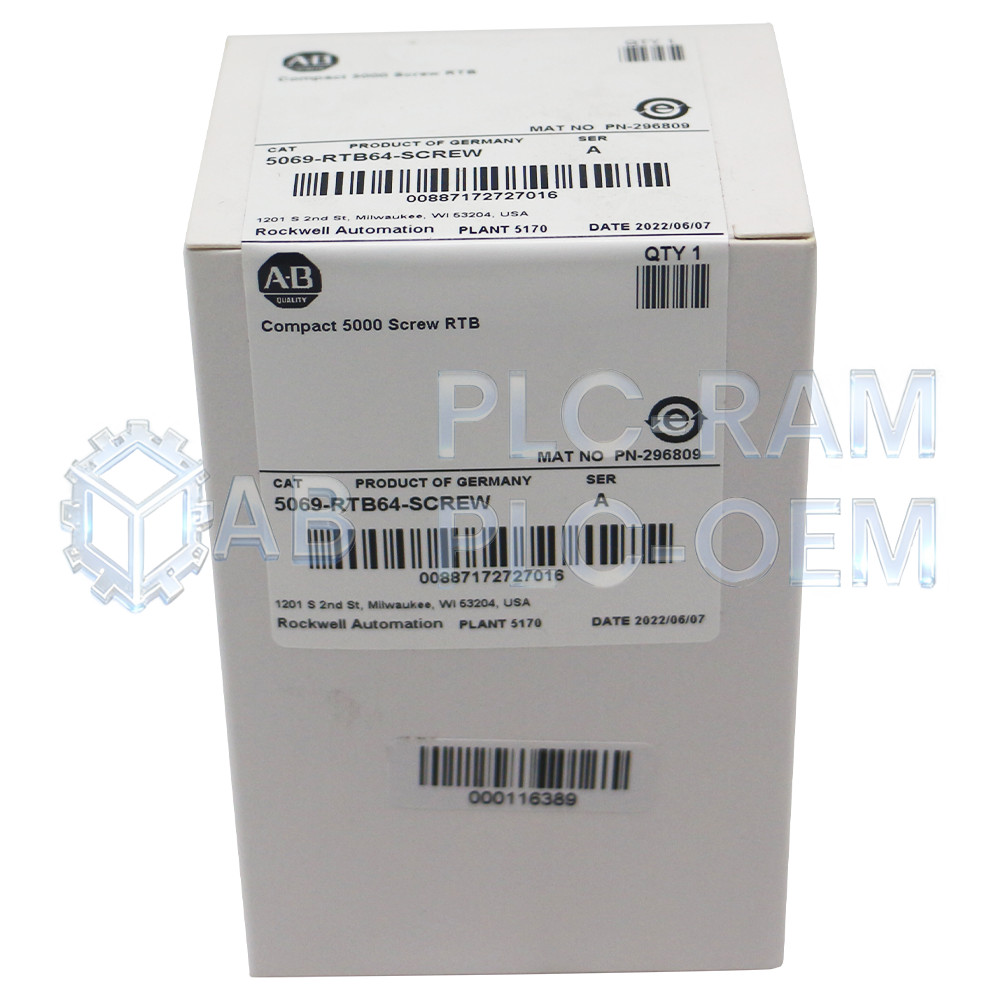 New Allen-Bradley 5069-RTB64-SCREW Compact 5000 Screw RTB 🔥 UPS Shipping 🔥