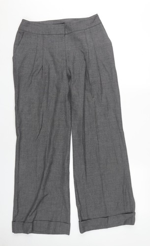 Laura Ashley Damen grau weites Bein Hose Größe 10