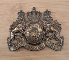 WW1 Imperial German Bavarian Pickelhaube Helmet Plate