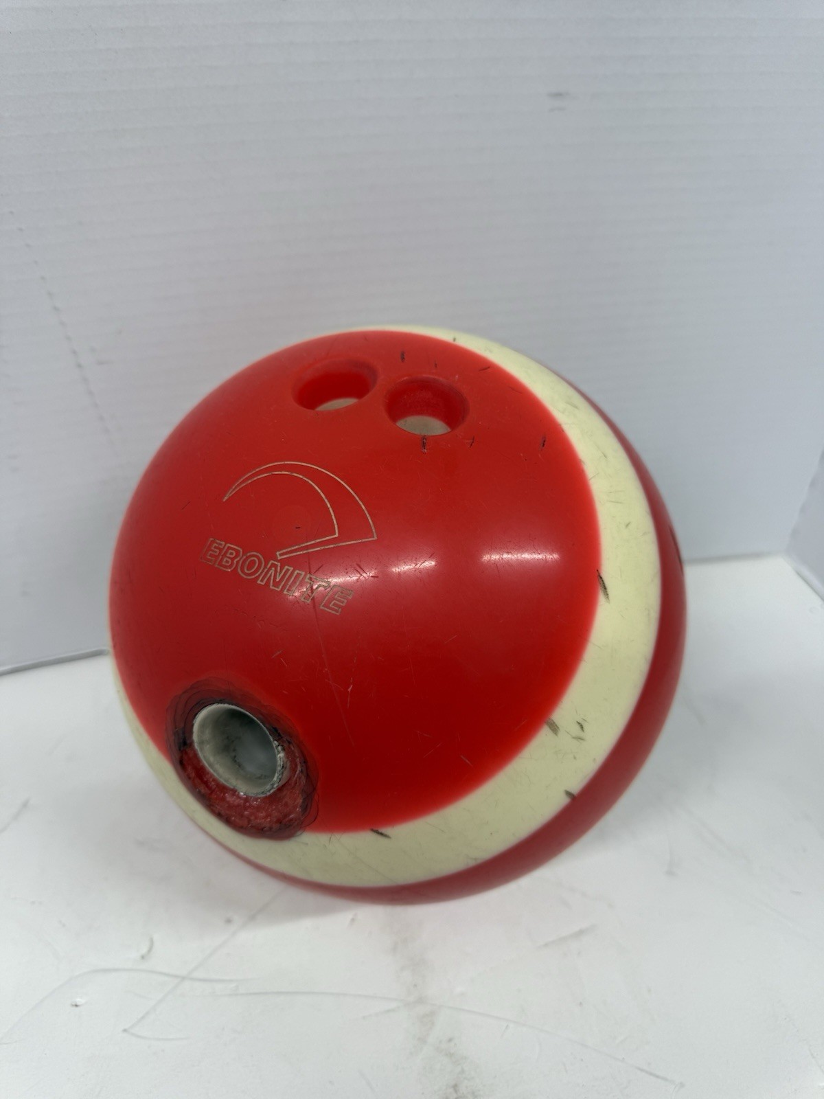 Ebonite Vintage American USA Patriotic 12lb Bowling Ball SEE