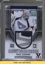 2013-14 ITG Between the Pipes Silver Vault Gold 1/1 Eric Comrie Patch READ 7b5
