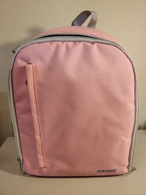 Caden Pink Cute Camera Backpack Bag for Film Cameras, DSLRs, SLRs