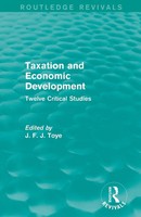John Toye | Taxation And Economic Development (Routledge Revivals) | Taschenbuch