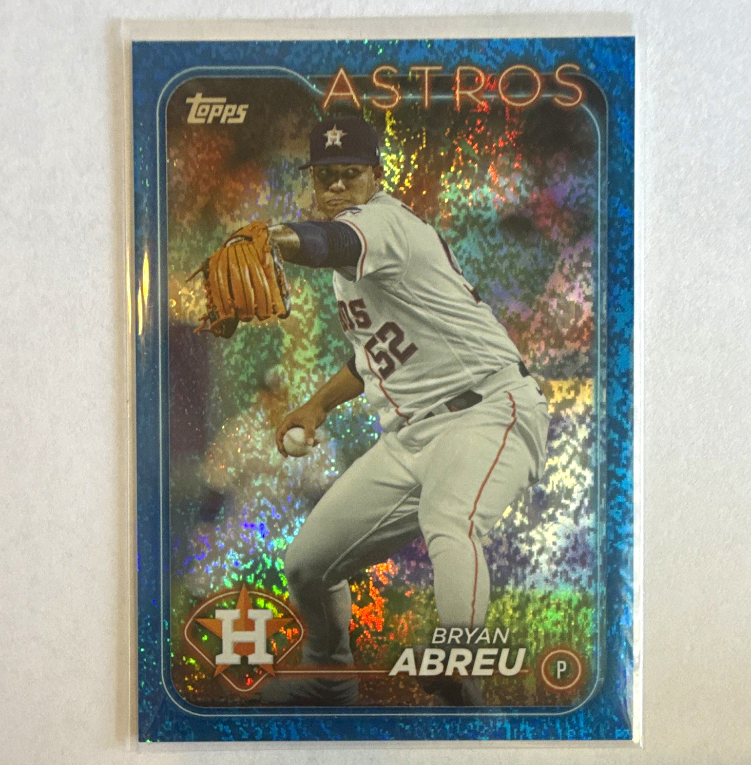 Topps 2024 Series 2 Bryan Abreu Houston Astros #438 Blue Foil /999
