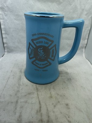 Vintage 1983 20th Anniversary Wallkill NY Fire Dept. Beer Stein Mug