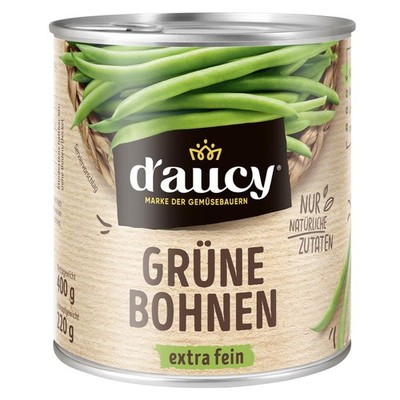 d'aucy Grüne Bohnen extra fein (400g)   Knackig für Salat & warme Gerichte