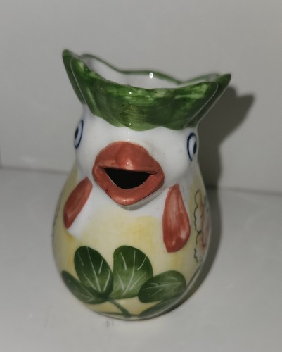 Vintage Andrea von Sadek Mini Porzellan Hahn/Huhn Milchkännchen Krug - 3,5" - Bild 4 von 6