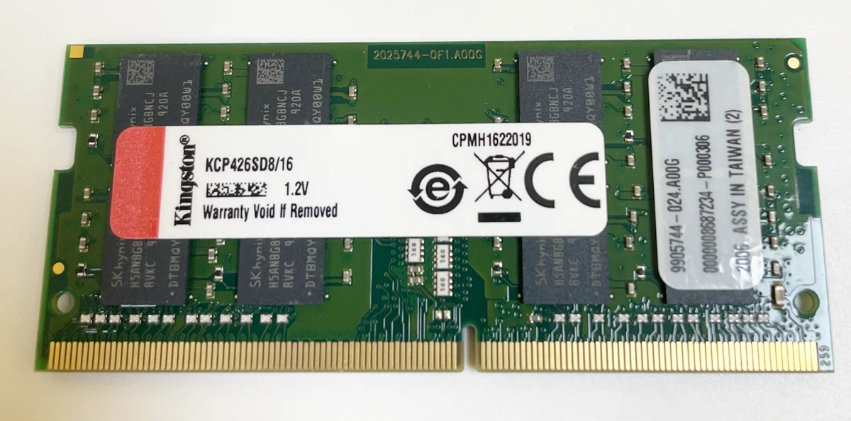 Kingston SO-DIMM 16 GB Computer Memory (RAM) for sale | eBay