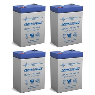 Power-Sonic 6V 4.5AH SLA Battery Replaces WildGame Innovations WGI-6VB - 4 Pack