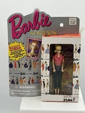 1995 Barbie Keychain Basic Fun Original Blonde No. 704-0 Picnic Fishing Mattel