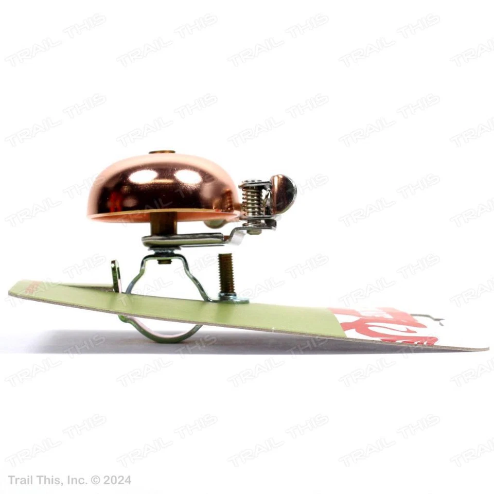 Grúa Suzu Mini Cobre Bicicleta Campana Palanca-Huelga se adapta a Manillar 22.2mm a 26mm Foto 3 de 3