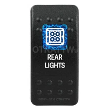 OTRATTW Carling Technologies Contura II Rocker Switch, REAR LIGHTS, BLUE LENS