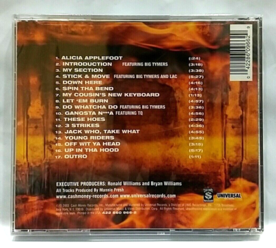 CD) Hot Boys – Let 'Em Burn, Brand New Sealed, US OG Press, 422