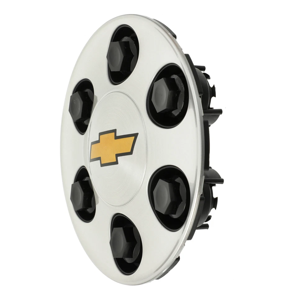 Tapacubos central de rueda Chevrolet 2007-2014 OEM NUEVA PIEZA GM plateada con pajarita 9595469 Foto 2 de 4