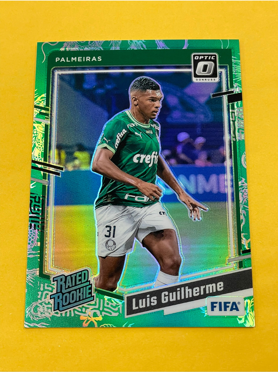 2023-24 Panini Donruss Luis Guilherme Rookie Optic Dragon Scale Prizm #196 /8