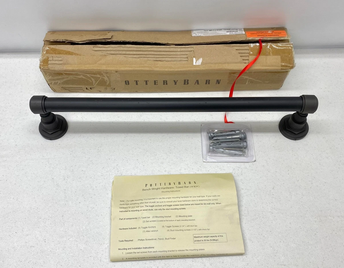 Pottery barn bathroom towel bars sale