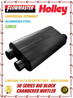 Flowmaster Universal 50 Big Block Muffler - 3.00" Dual In / 3.50 ...
