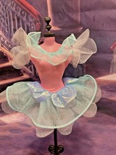 Barbie Genuine Mattel Light blue  Pink Ballerina Dress / Tutu Beautiful  