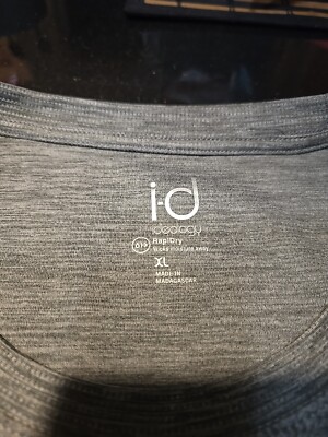 Ideology Mens Training Workout Athletic Shirt Moisture Wicking Deep Charcoal