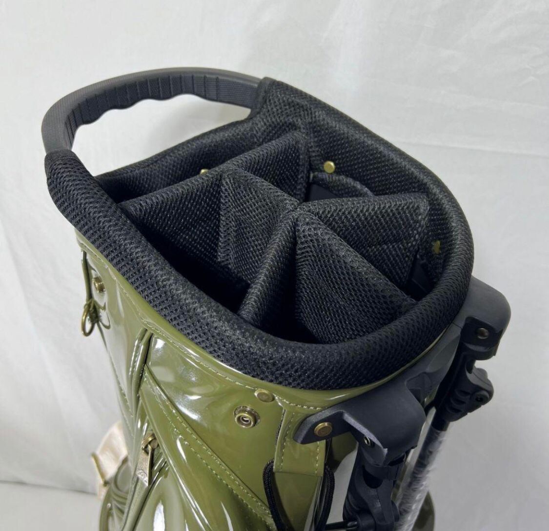 Malbon Golf Caddie Bag Stand Bag Enamel JP 2024 Green Malbon Golf Caddie Bag Stand Bag Enamel JP 2024 Green