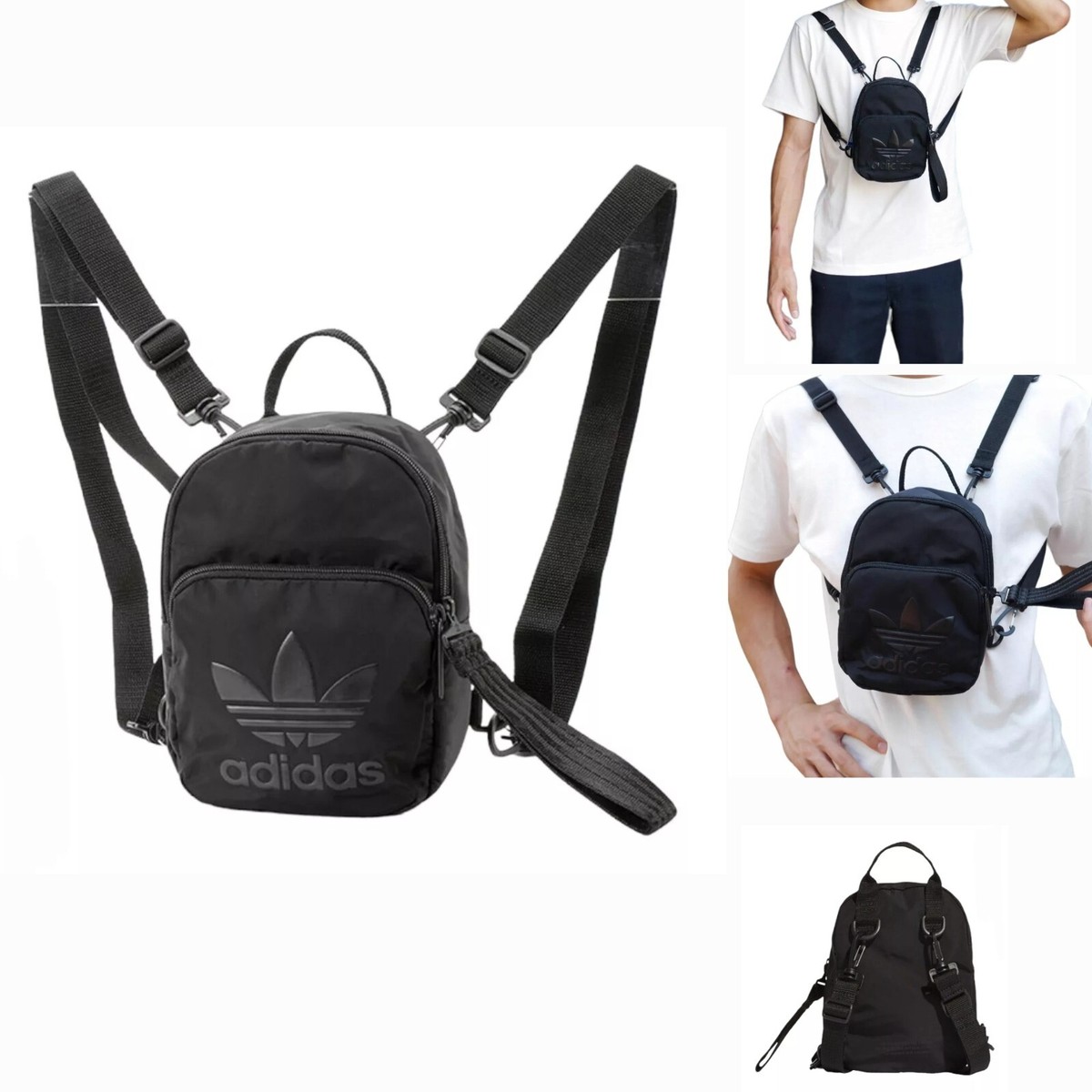 adidas Originals Black Extra Small Polyester Backpack DV0212 UK