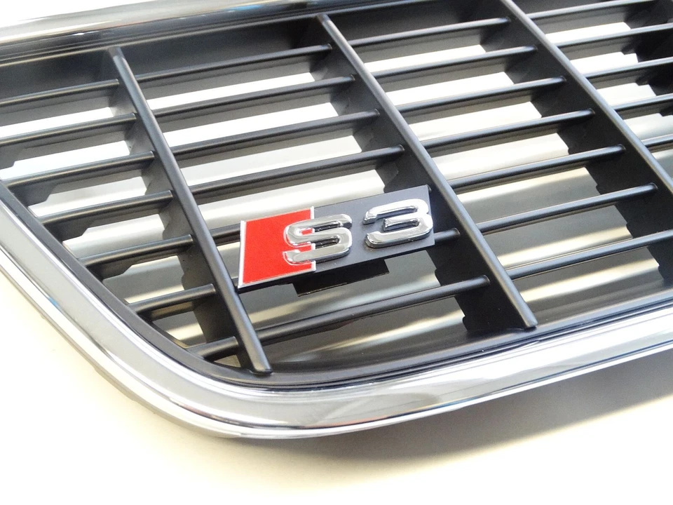 Parrilla De Radiador Sport Para Audi S3 A3 8L Negra Cromada 8L9853651 3FZ - Imagen 3 de 3