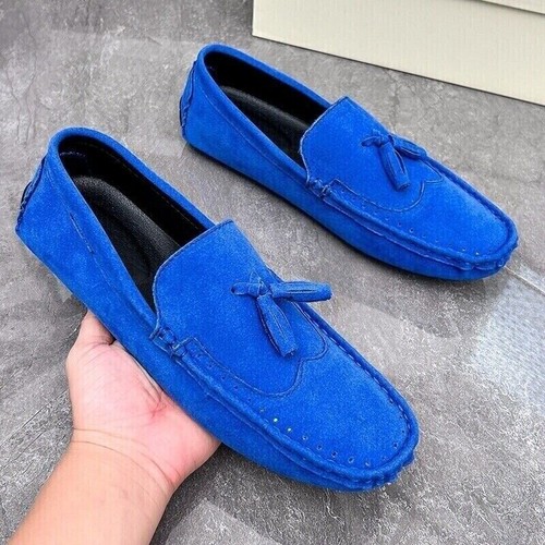 Zapatos de vestir de cuero para barco para hombre mocasines de conducción clásicos sin cordones para caminar informales - Imagen 13 de 23