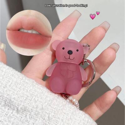 Little Bear Velvet Lip Mud Lipstick Glaze Natural Versatile Lipstick  In Stock