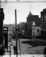 8x10 Civil War Photo: Federal Wagon Train On Marietta Street In Atlanta 8x10 Civil War Photo: Federal Wagon Train On Marietta Street In Atlanta