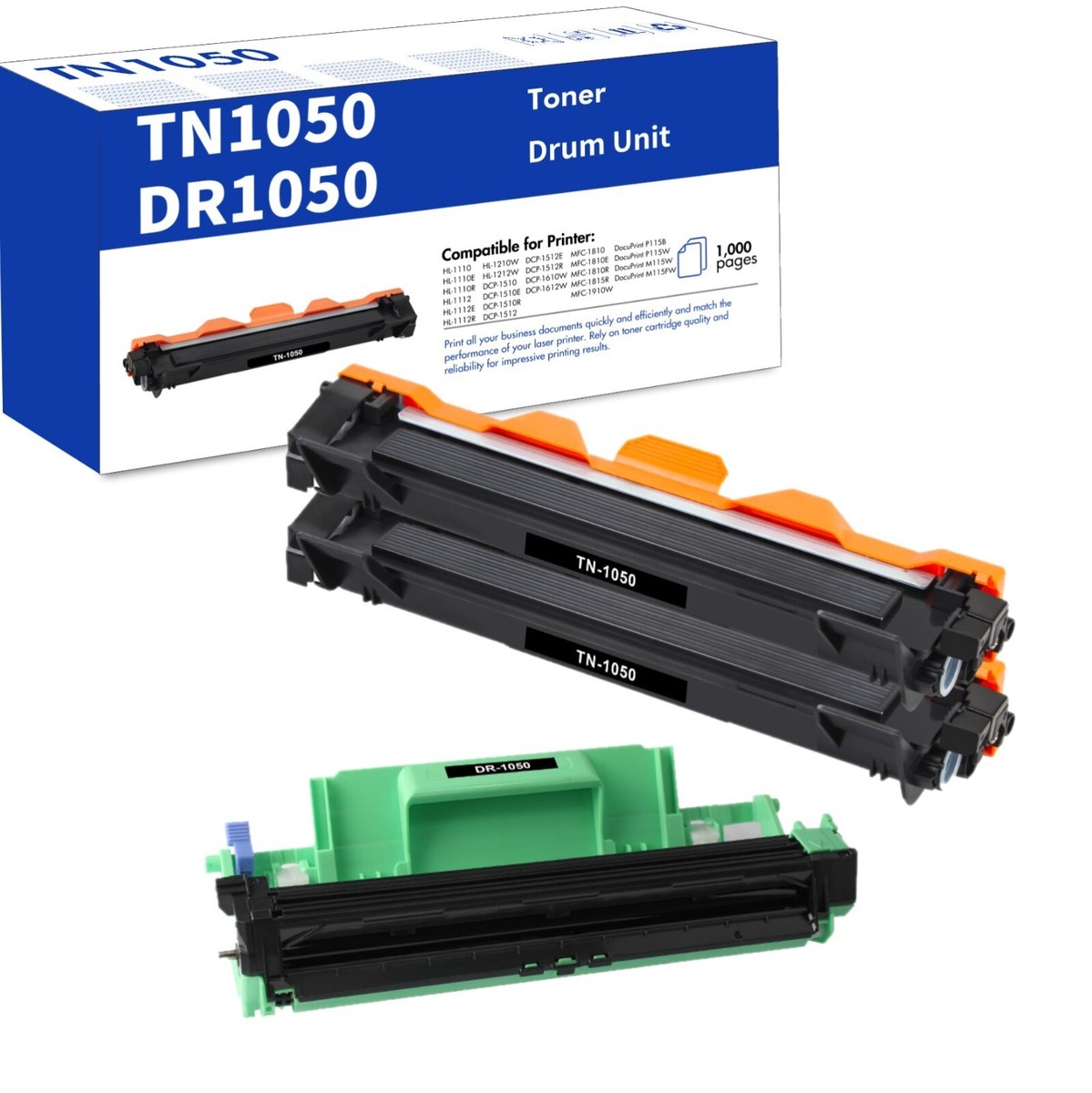 TN1050 TN-1050 XXL Kit 3 Toners Compatible with Brother TN1050 TN-1050 XXL Kit 3 Toners Compatible with Brother