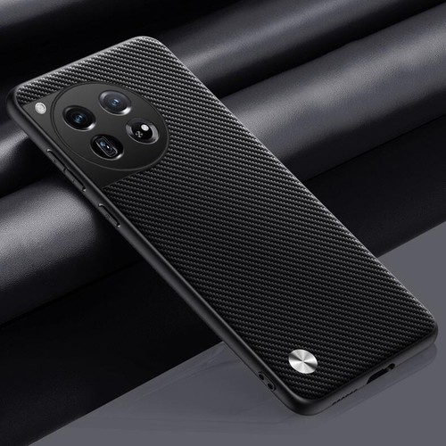 For OnePlus 12 1+12R 1Plus12 Plain Leather Fabric Coated Rubber hard case cover - Picture 12 of 22
