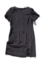 Vintage Black Polka Dot Dress
