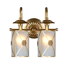 FixtureDisplays? Copper Wall Bathroom Light Vanity Mirror Light Fixture 15851