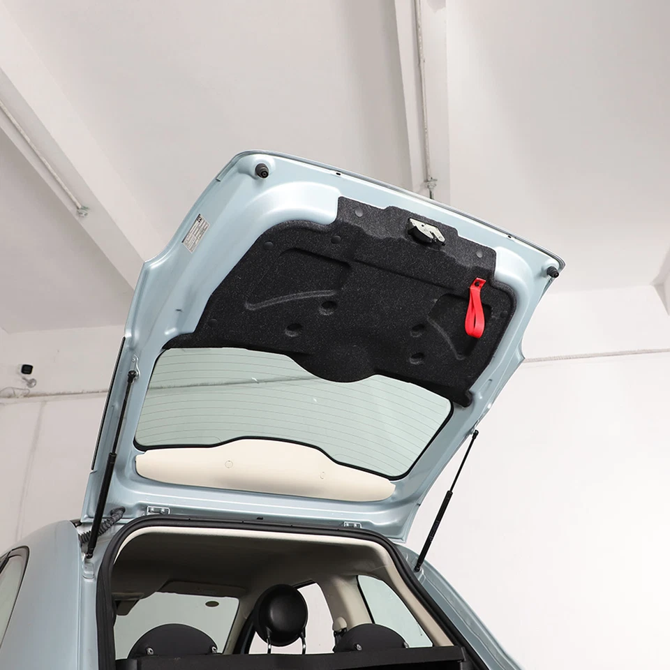 红色甲板盖闩锁背手柄带配件适用于菲亚特 500 Abarth 595 — 第 2/4 张图片