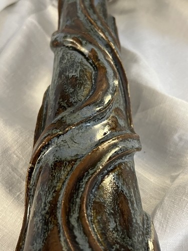 Unique Studio Pottery Karina Lord Floral Display Stand 15" Tall Brown & Grey - Picture 14 of 20