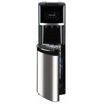 Primo 3 Temp Bottom Load Water Dispenser Fast Flowing Stainless Steel 5 Gallons