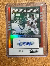 2021 Panini Football Classic Beginnings # CB-EM Elijah Moore 17/25 RC Autograph