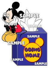 Disney World Disneyland Mickey Mouse Crying Going Home Scrapbook Die Cut Piece