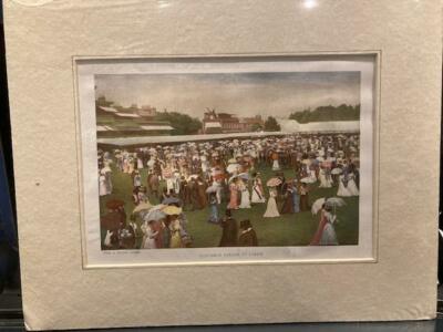 Original Vintage Print Luncheon Parade at Lords Cricket Ground London