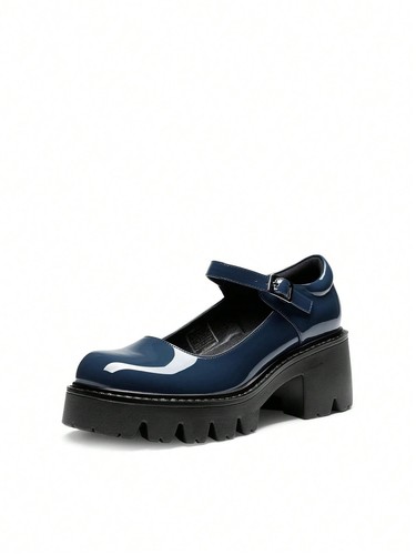 Women's Mary Jane Shoes For Women,Platform Dress Low Heel Chunky-JZH7 - Picture 37 of 54