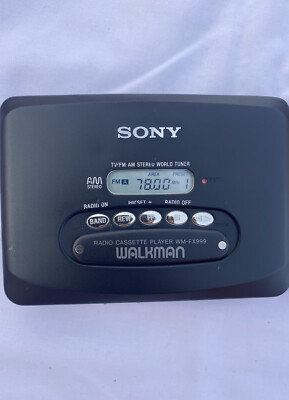 【希少外箱付き】SONY WALKMAN WM-FX999 Rare Sony Walkman WM-FX999 Dual Heads Radio cassette player