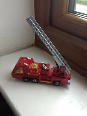 Miniature Camion De Pompier Matchbox Super Kings K-9 Fire Tender 1972 - Occasion Collection