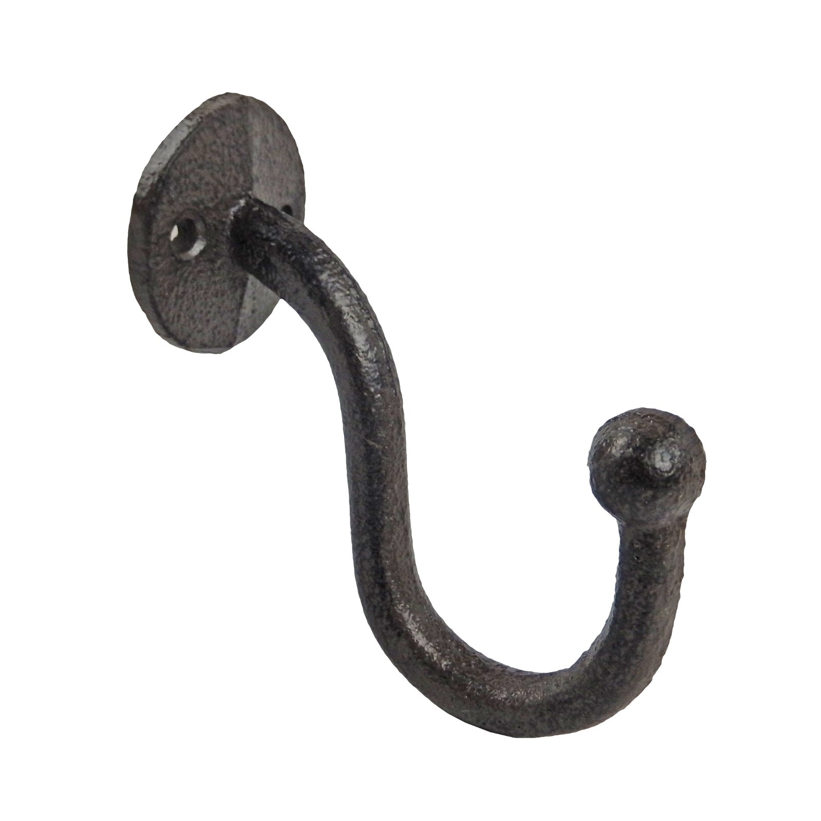 Door U Shaped Wall Hook Pots Hat Towel Coat Hanger Rustic Brown 3 1/4"