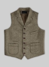 tweed woolen waistcoat for mens