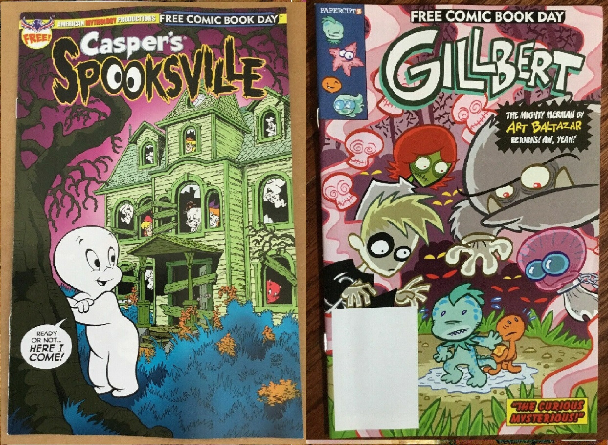 Casper's Spooksville + Gilbert 2019 2 free comic book day issues FCBD