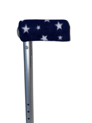 Walking Stick Handle Covers Padded Foam Navy Stars 1st Class Post